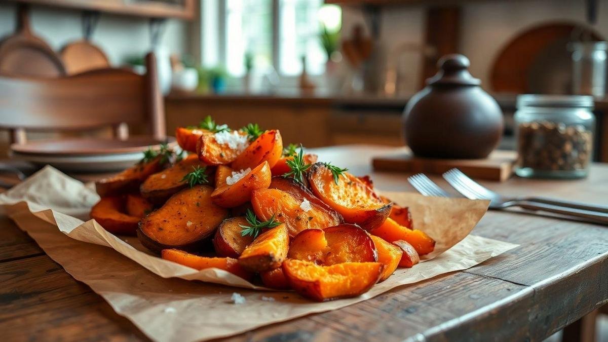 Batata-Doce Assada: Uma Delícia Crocante Batata-Doce Assada: Uma Delícia Crocante