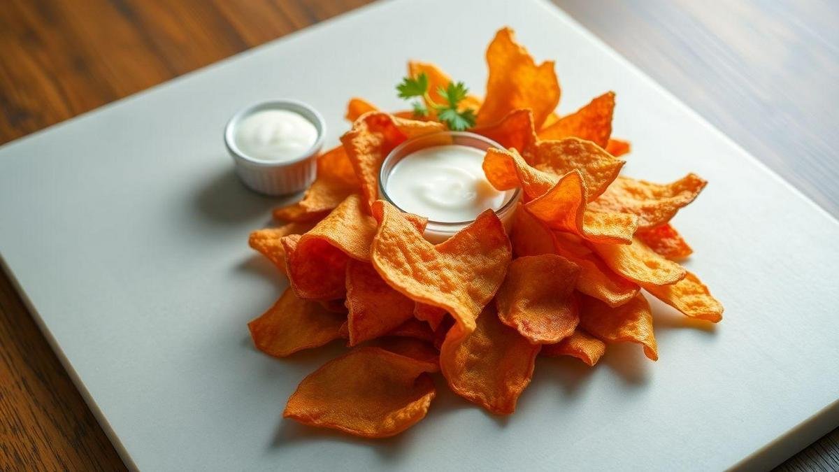 Chips de Batata-Doce: Um Lanche Saudável Chips de Batata-Doce: Um Lanche Saudável