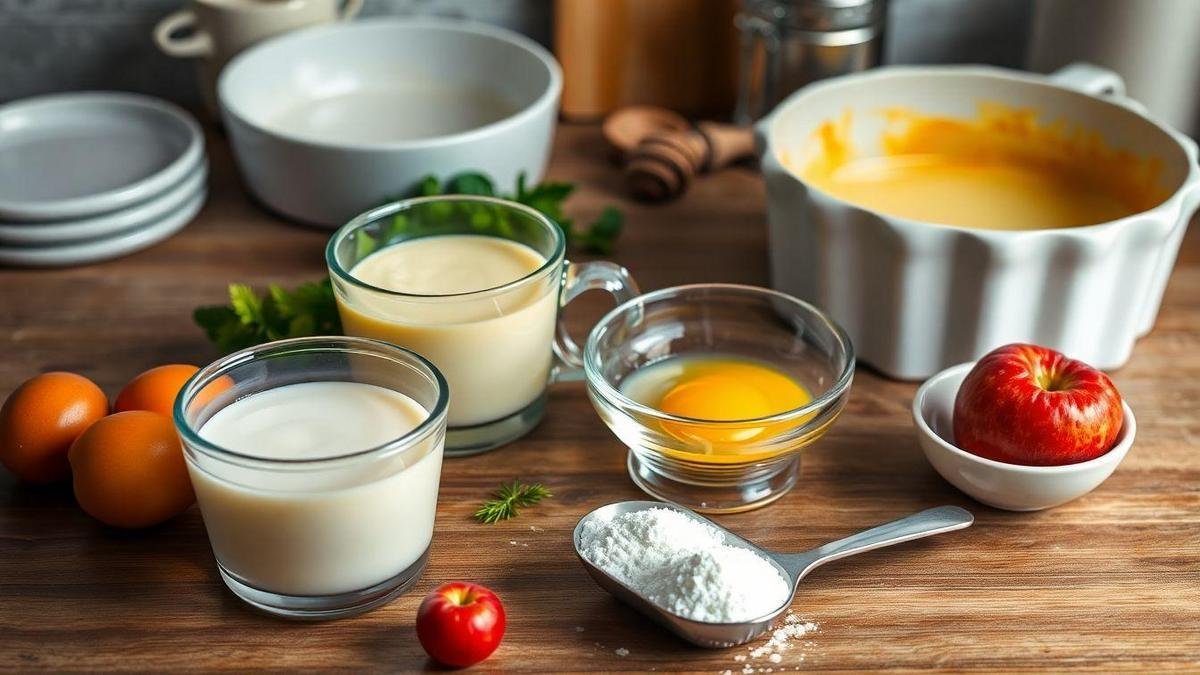 Ingredientes Essenciais para o Pudim Cremoso Sem Furinhos