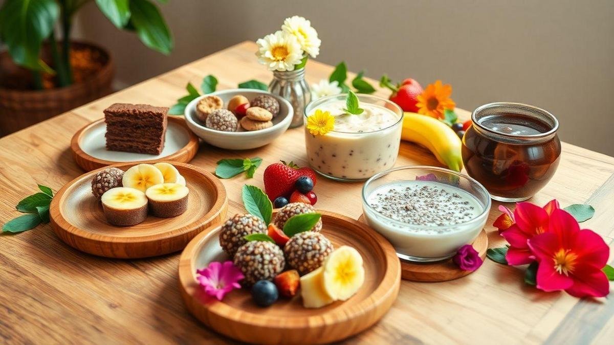 Opções de Sobremesas Veganas Sem Açúcar