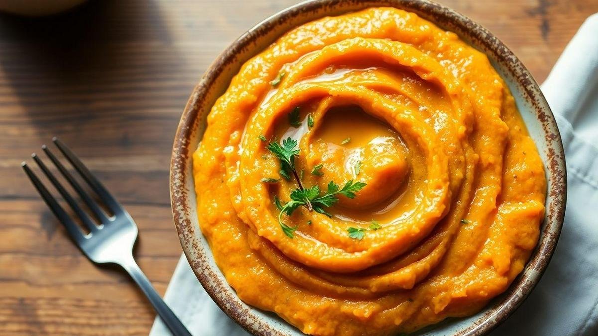 Purê de Batata-Doce: Uma Opção Cremosa Purê de Batata-Doce: Uma Opção Cremosa