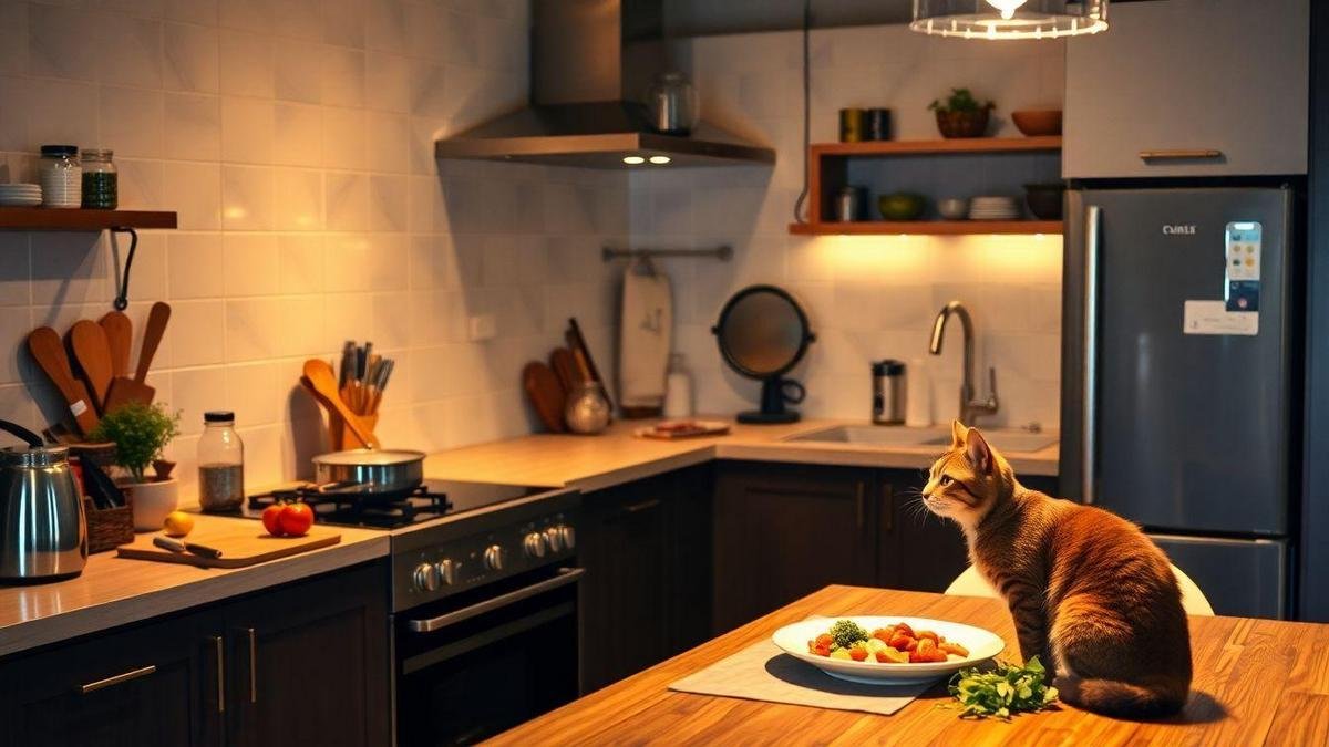 Como envolver os pets na hora de cozinhar