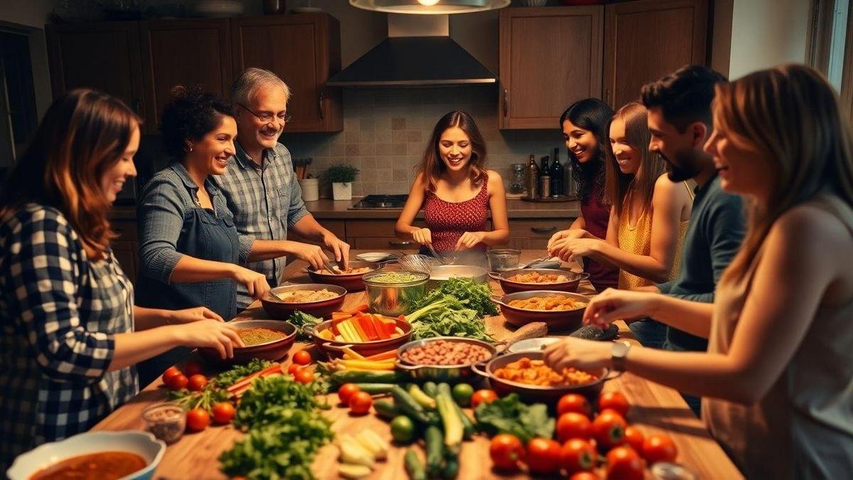 Inspirando amigos e familiares com novas receitas