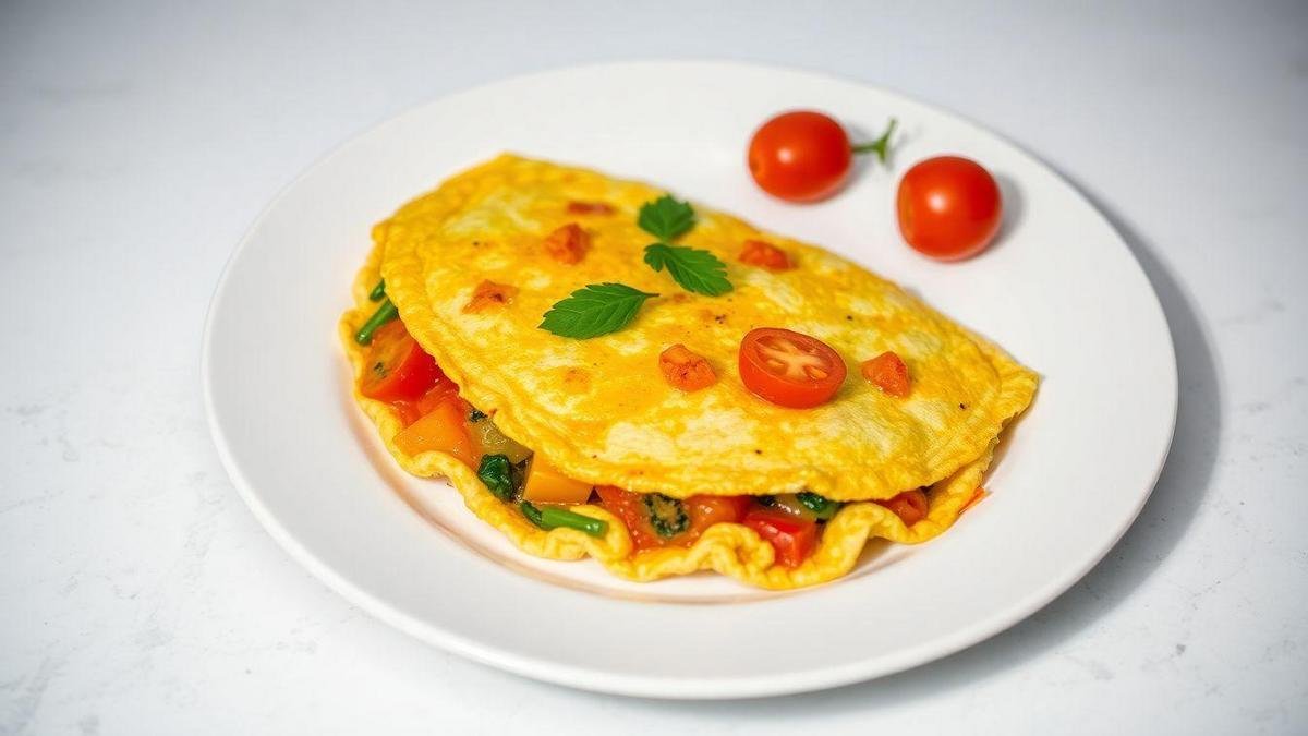 Omelete com Vegetais: A Opção Saudável e Colorida