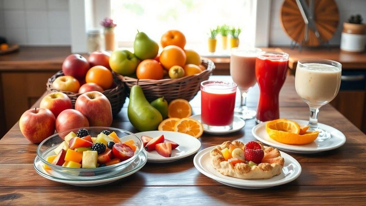 Receitas Rápidas de Lanche da Tarde com Frutas da Estação